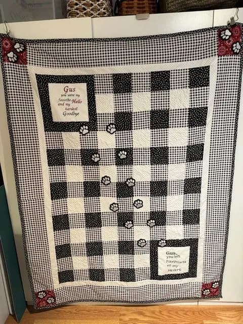 Memory Quilt For My Gus Baby