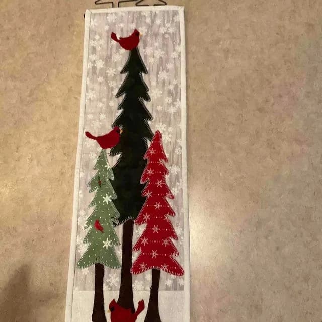 Cardinals In Winter Tree