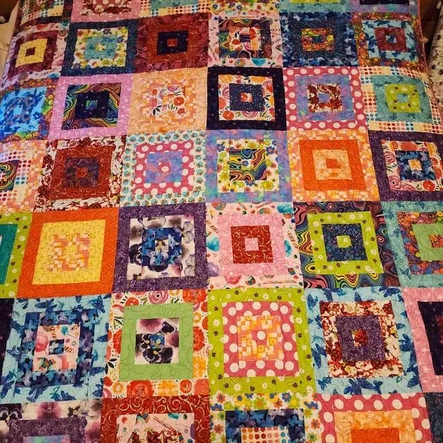 Bebe's Stripey Squares