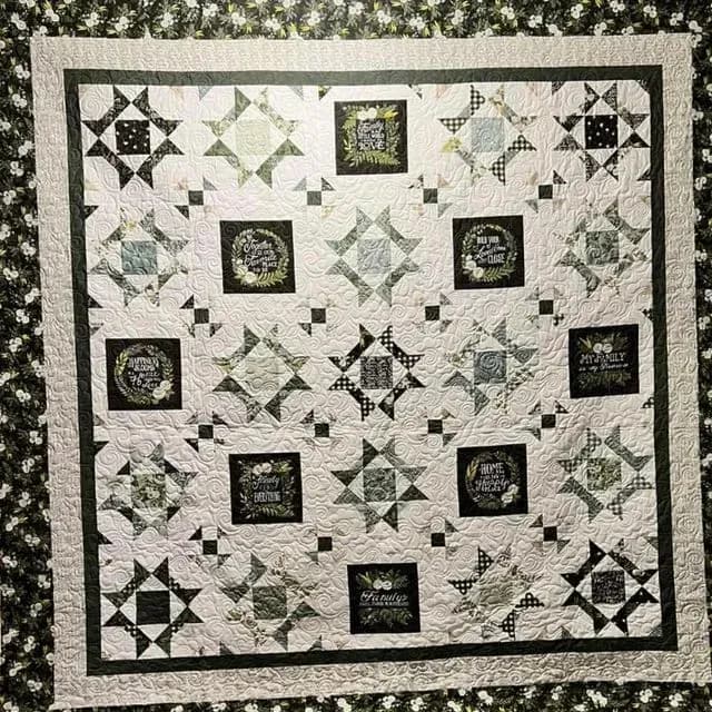 Happiness Blooms Wedding Quilt