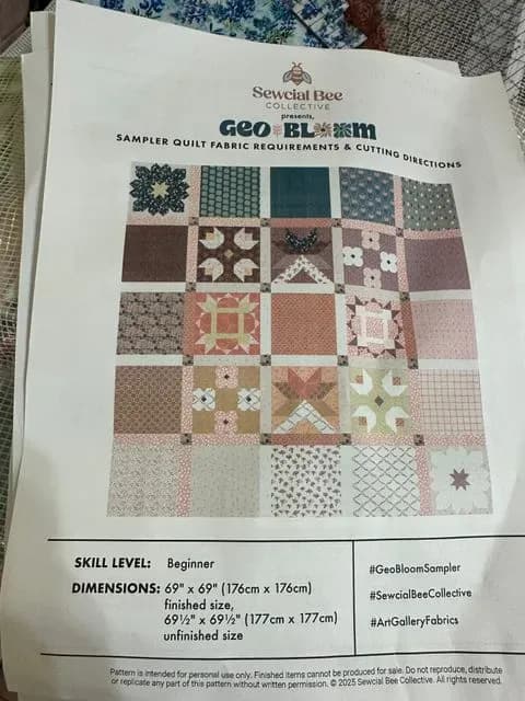 Art Gallery Geo Bloom Quilt Along