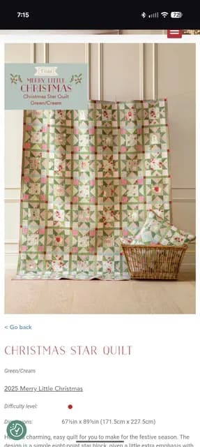 Tilda Christmas Star Quilt