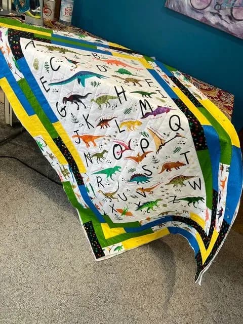 Sawyers Dinosaur Quilt