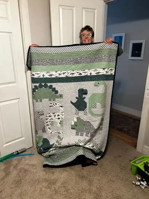 Dinosaur Quilt For Sawyer