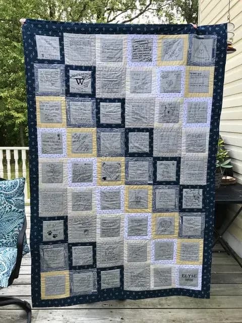 Elyse’s Graduation Quilt