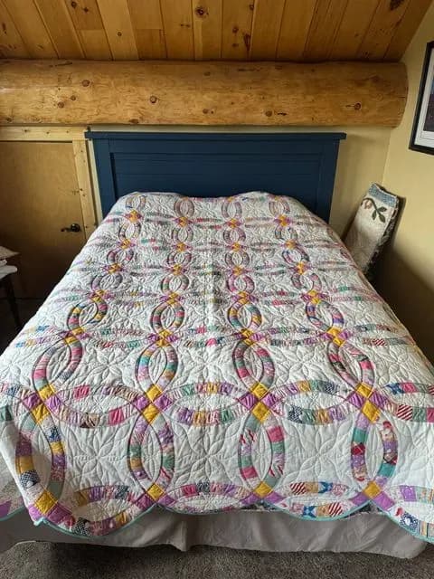 Longarm double wedding ring for Sherry C