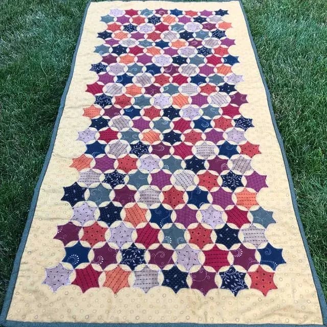 Raw Edge Applique Table Runner
