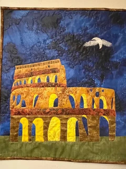 Roman coliseum At Night