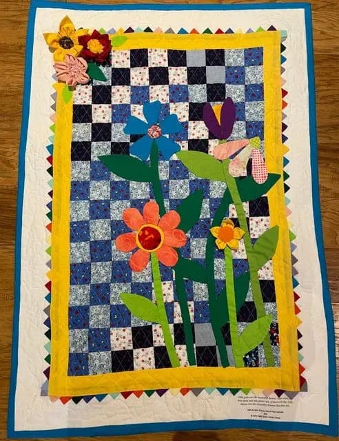 Appliqué Floral Garden