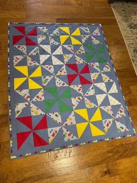 Fan Baby Boy Quilt