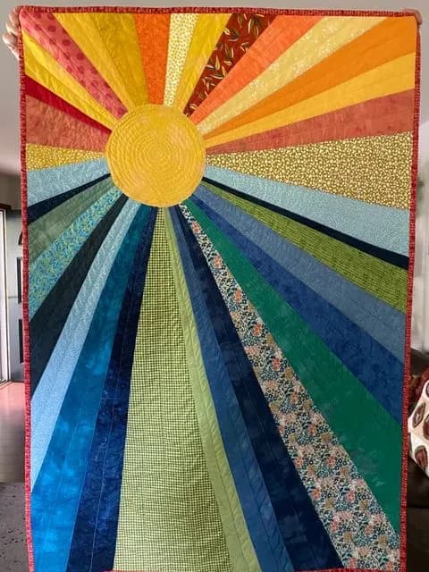 Sun Rays Baby Quilt