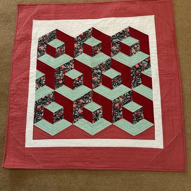 Xmas Tumbling Blocks