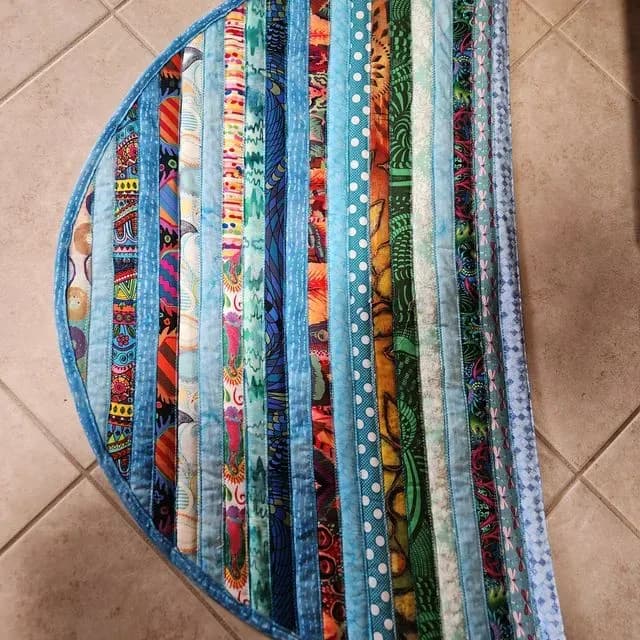 Semi Circle Rag Rug