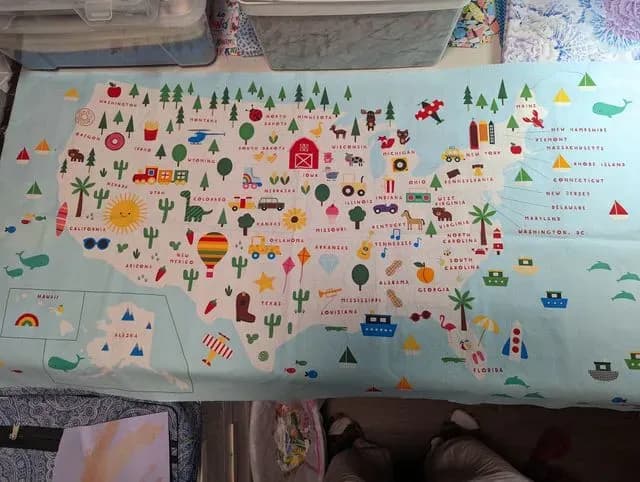 17 Maps Quilt