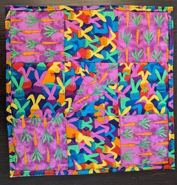 14 Bunnies & Carrots Mini Quilt