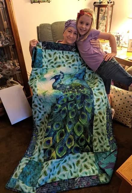 10 Mom's Peacock Quilt