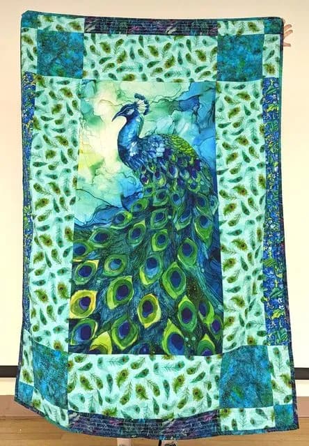 10 Mom's Peacock Quilt