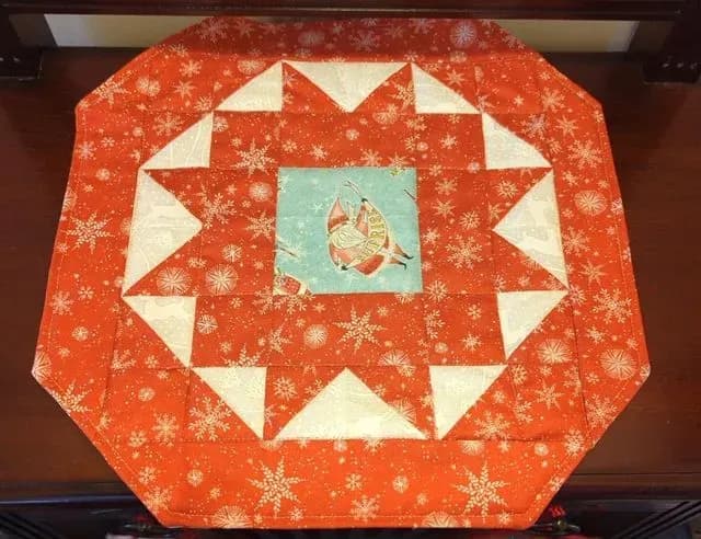3 Snowflake Table Topper