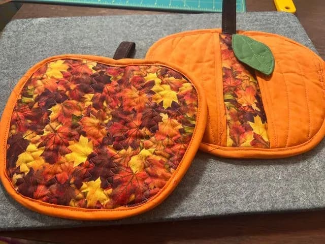 Pumpkin Potholders