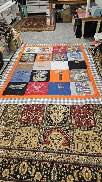 .ikes Harley A S Diving Tshirt Quilt
