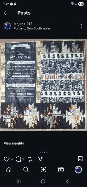 Music And John Wayne Quilts