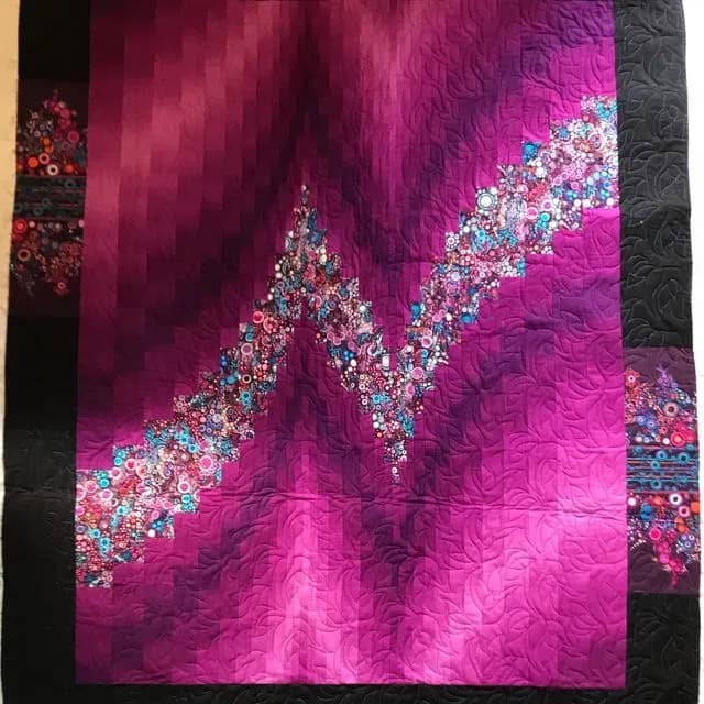 Two Fabric Bargello
