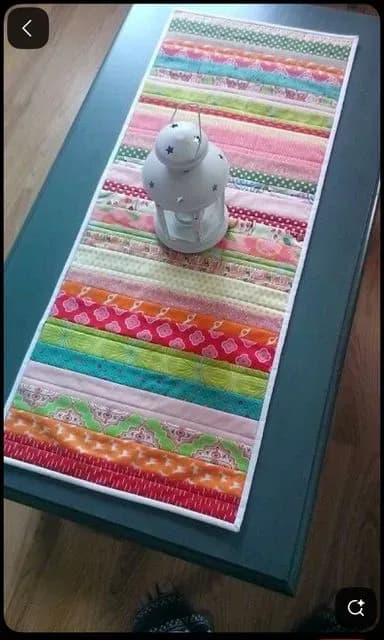 Spring Scrappy Table Runner