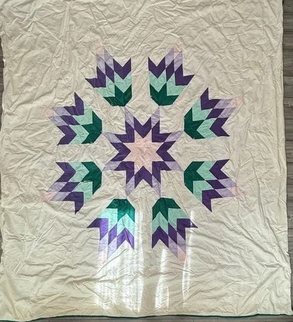 Crocus Appliquéd Quilt