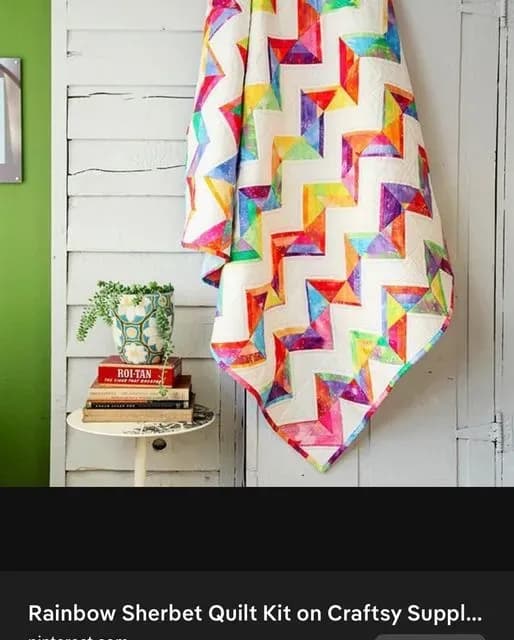 Rainbow Sherbet Quilt