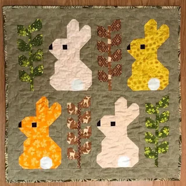 Jade & Cottontail - Quilty Box Project March 2018