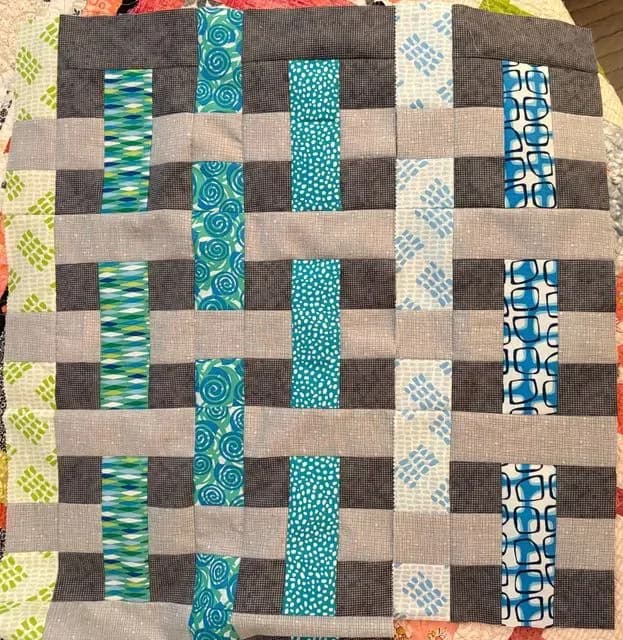 Rainbow Weave - Quilty Box Project January 2019
