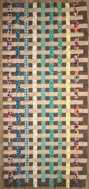 Rainbow Weave - Quilty Box Project January 2019