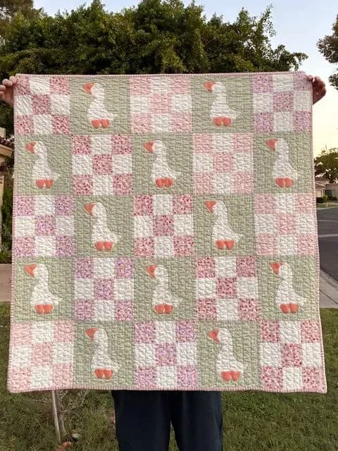 Lucy Goose Baby Quilt