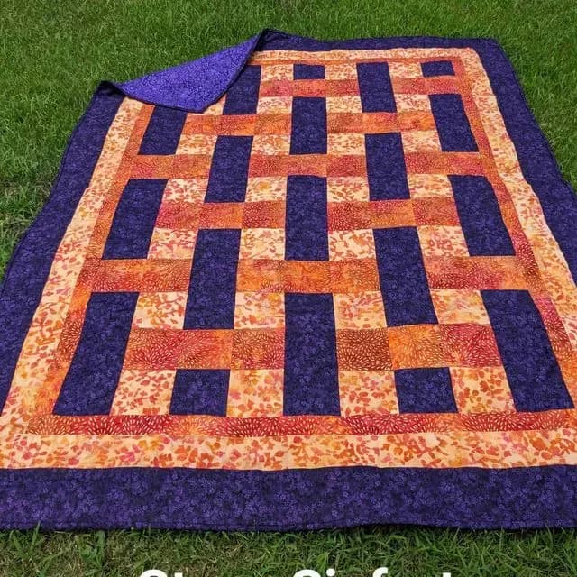 Purple And Orange Weave
