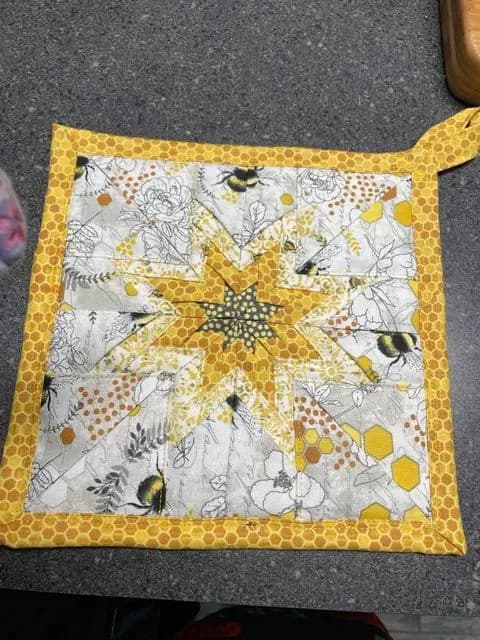 Folded Star Pot Holder