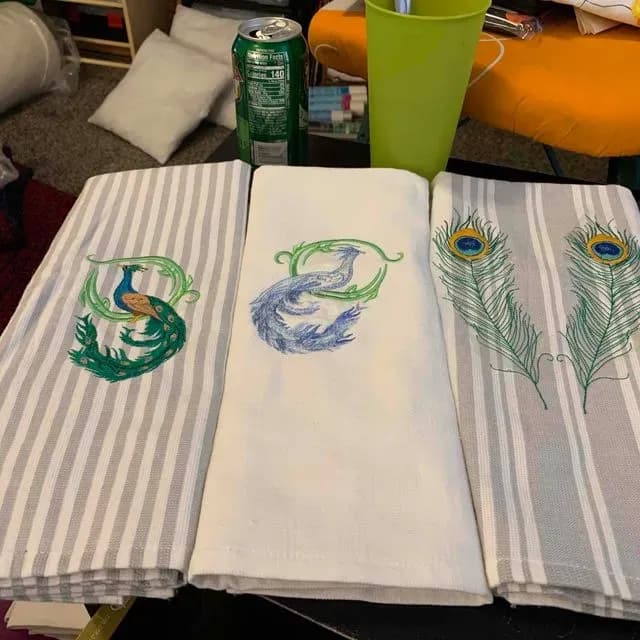 Peacock Towels