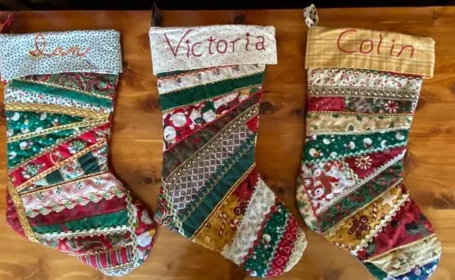 Quilt Adjacent Christmas Stockings