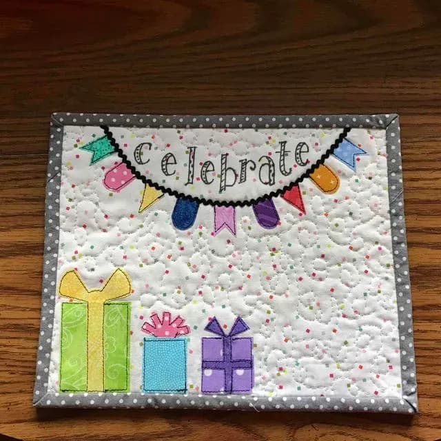 Celebration Mug Rug