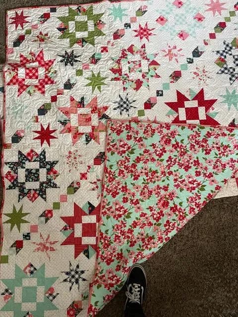 Sparkle 50th Quilt Made