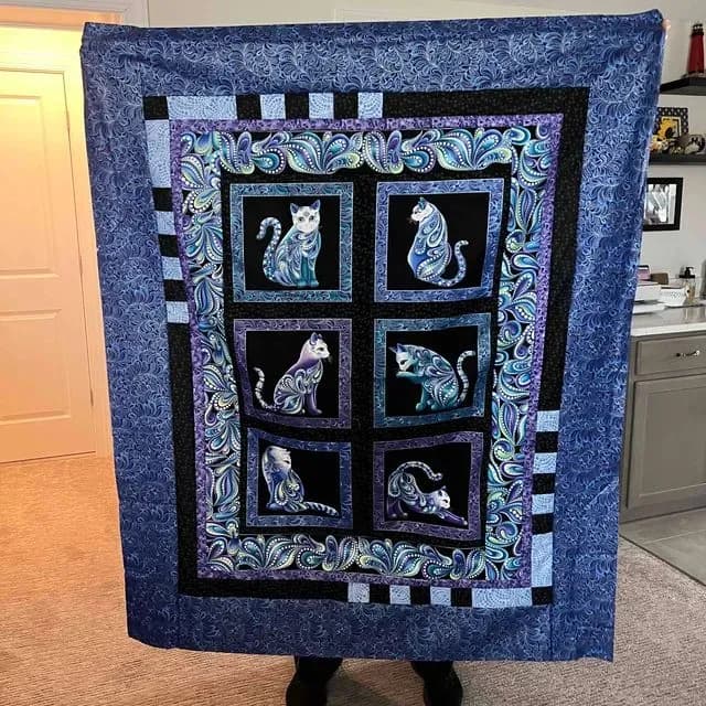 Cats In Blue