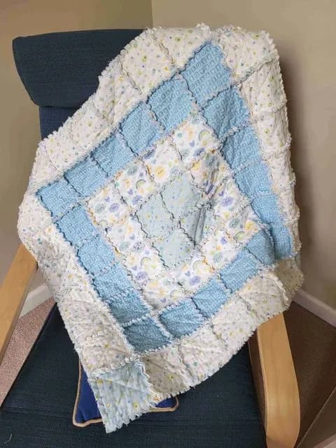 Baby Rag Quilt, Orson