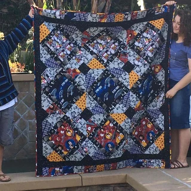 Uncle Bri’s Star Trek Quilt