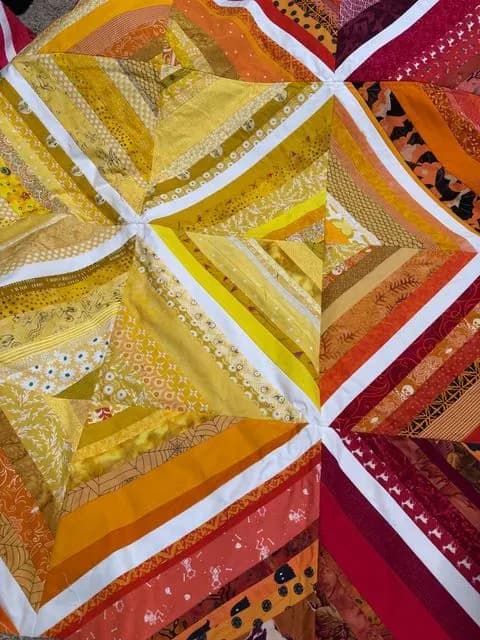 Rainbow String Quilt