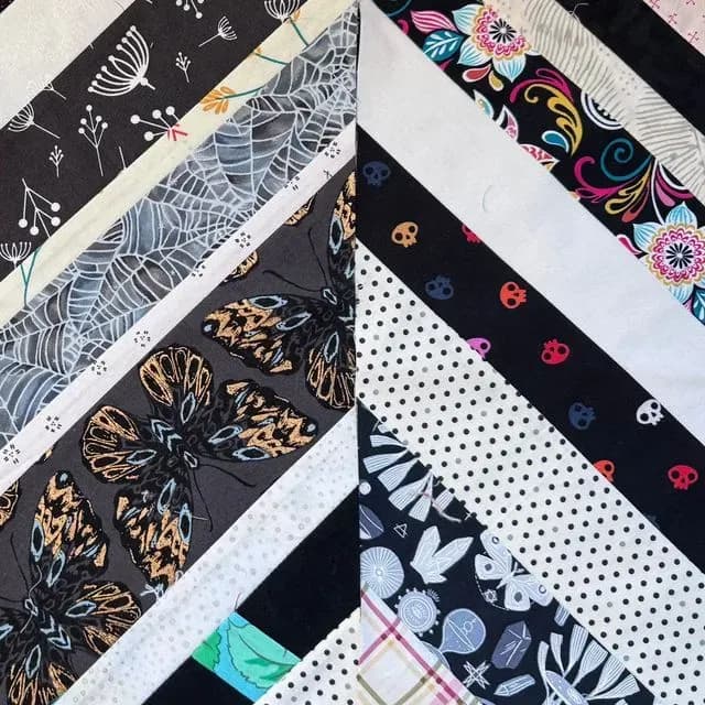 Black & White String Quilt