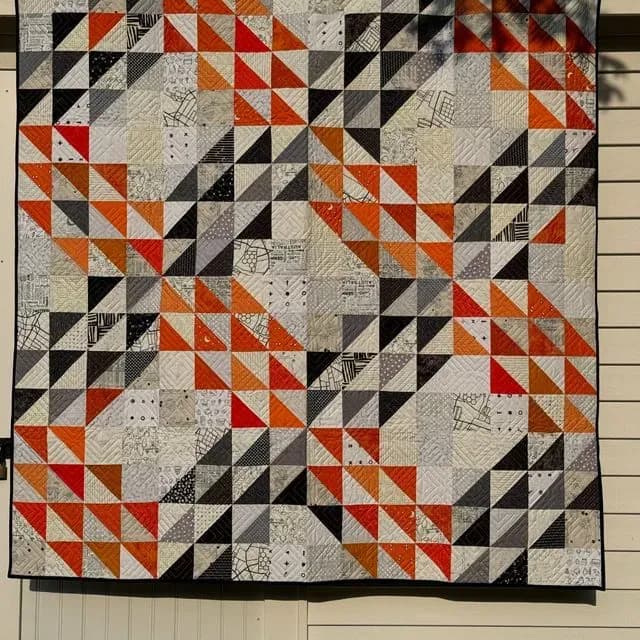 Orange & Black #6 - Ocean Waves O’s