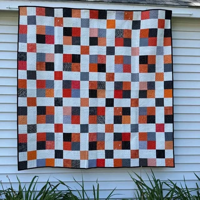 Orange & Black #1 - Four Patch