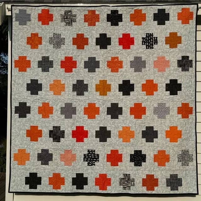 Orange & Black #4 - Plus Signs