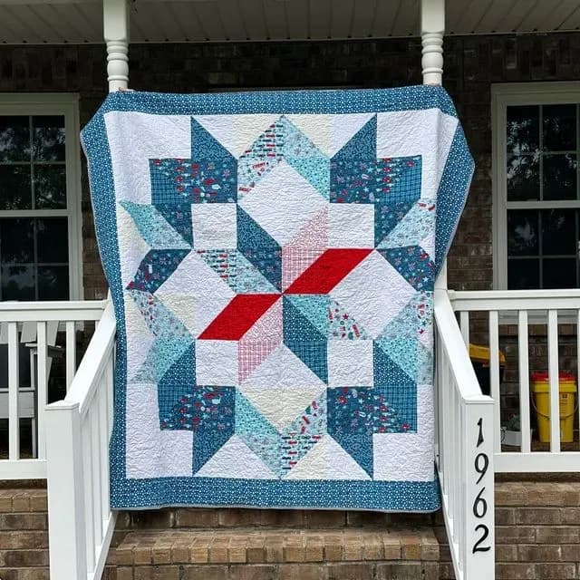 Patriotic Carpenter Quilt (2)