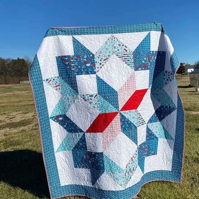 Patriotic Carpenter Quilt (1)