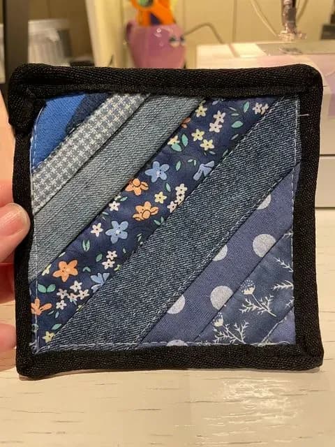 Scrappy Cozy, First Try With Binding